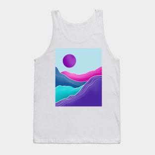 Abstract mountain painting Tank Top